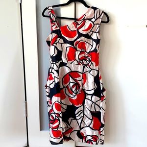 Nanette Lepore Rose Motif Silk Dress